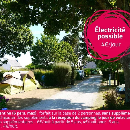 Camping La Corniche Plozévet Exterior foto